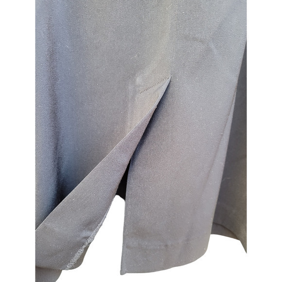 Vintage Ultimate Concept Black‎ Basic Zip Back Slit Midi gathered Skirt - Picture 7 of 12